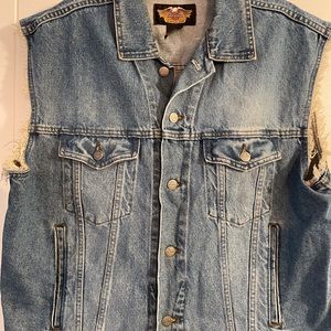 Men’s Harley-Davidson denim vest, size L